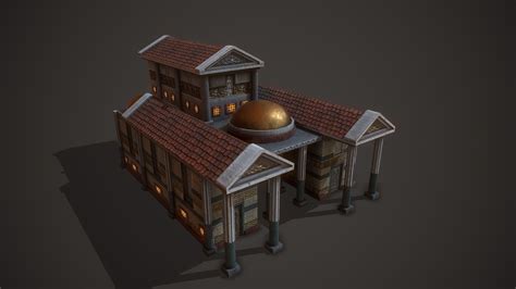 Temple Vesta 3D asset | CGTrader