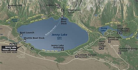 Grand Teton National Park Jenny Lake Map