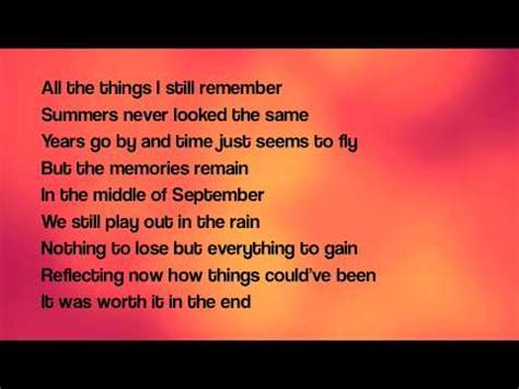 September lyrics By Daughtry - YouTube