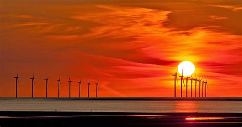 Windmill in Sunset Wallpaper | Priok Punya Blog