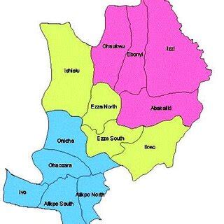 Map of Ebonyi State showing the different local governments | Download Scientific Diagram