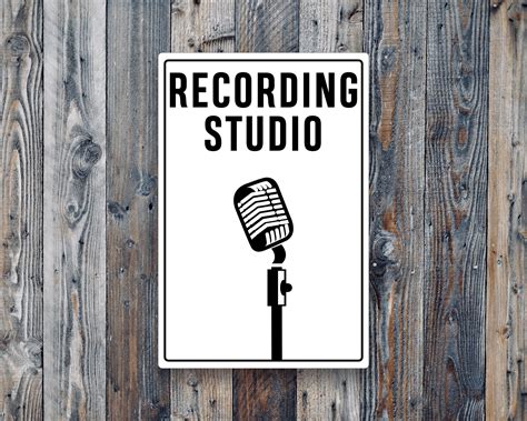 Recording Studio Sign Recording Studio Wall Art Recording | Etsy in ...