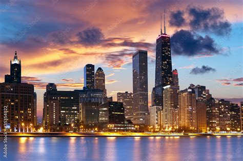 Chicago Skyline Stock Photo | Adobe Stock