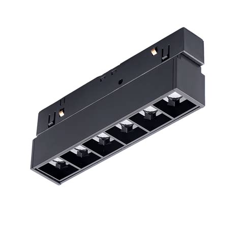 Smart magnetic track system comprises of powder-coated black aluminum track rails, assorted ...