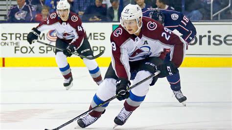 Colorado's Nathan MacKinnon sets franchise record for longest season ...