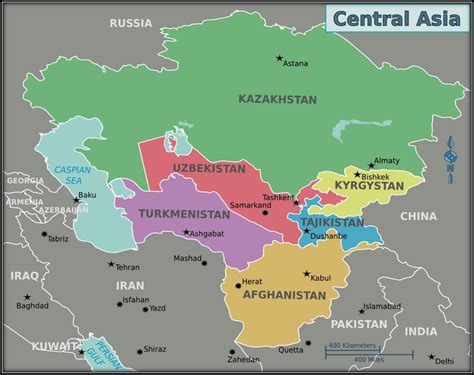 Maps Of Caucasus And Central Asia Caucasus And Central Asia Maps ...