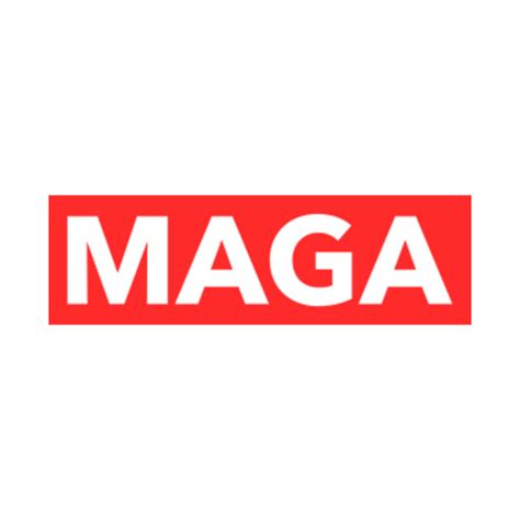 Trump MAGA Supreme-Style Logo - Maga - T-Shirt | TeePublic