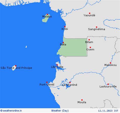 Overview Equatorial Guinea - Forecast maps - weather forecast