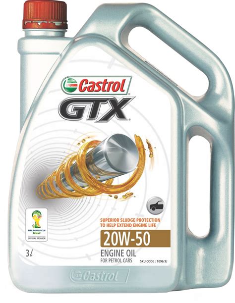 Castrol 1096-3J GTX 20W-50 Petrol Engine Oil (3 L) : Amazon.in: Car ...