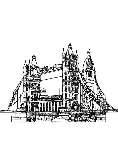 London City Buildings Coloring Page · Creative Fabrica