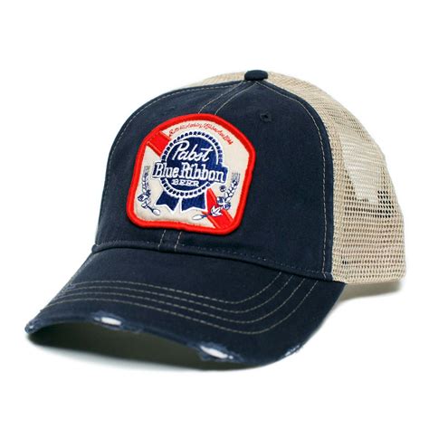 Pabst Blue Ribbon - Pabst Blue Ribbon Trucker Hat - Walmart.com ...