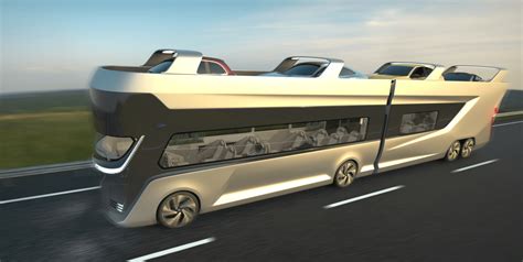 The French start-up and the H2 coach concept that carries cars with ...