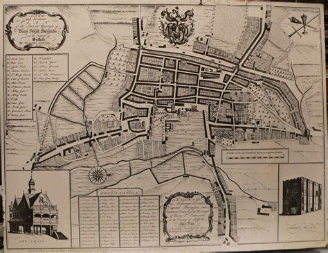 St Edmundsbury Local History - Downing's Map of 1740