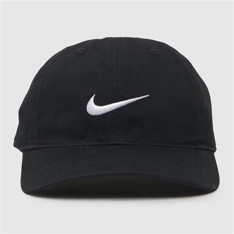 Black & White Nike Kids Swoosh Baseball Cap Caps And Hats | schuh