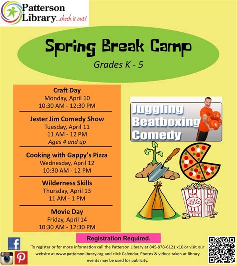 Spring Break Camp is right around the corner! Check out all the fun ...