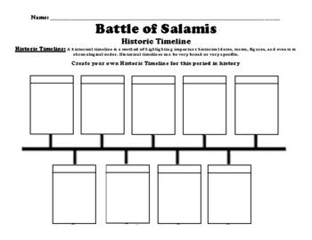 Battle of Salamis Timeline Worksheet (PDF) by BAC Education | TPT