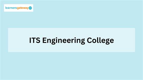 ITS Engineering College, Greater Noida - Admission 2024, Fees