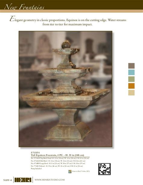 Henri Studio Fountains 2011 Catalog