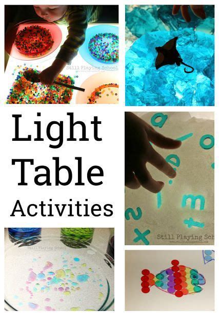 Light Table Activities | Light table, Light box activities, Light activities