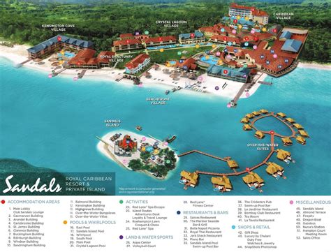 Resort Map | Sandals Royal Caribbean | Montego Bay, Jamaica