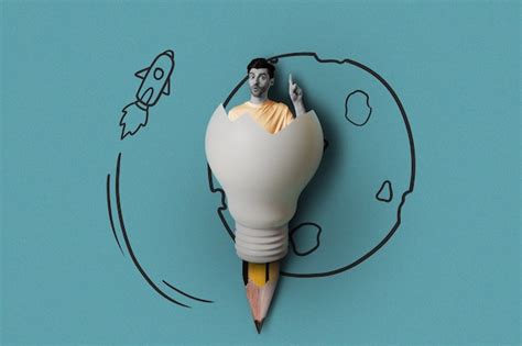 Free Photo | Problem solving concept with man in light bulb