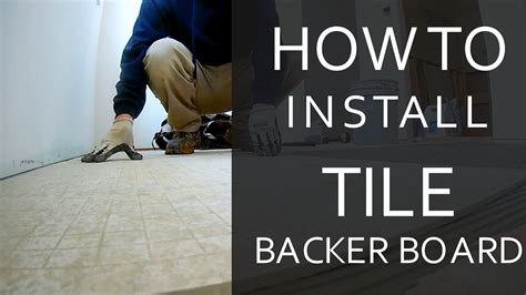 How to Install Tile Backer Board - YouTube