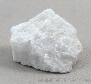 White Marble Metamorphic Rock - Mini Me Geology