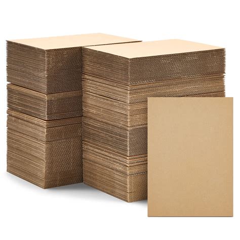 200 Pack Corrugated Cardboard Sheets for Mailers, Flat Packaging Inserts for Shipping, Mailing ...