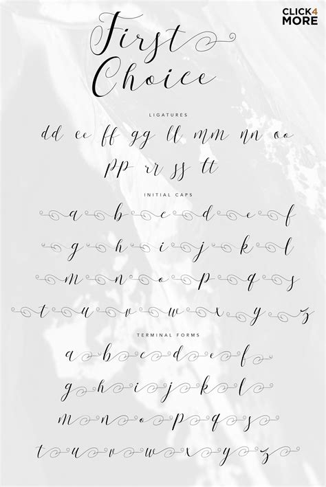 First Choice – Wedding Calligraphy Fonts – Konstantine Studio