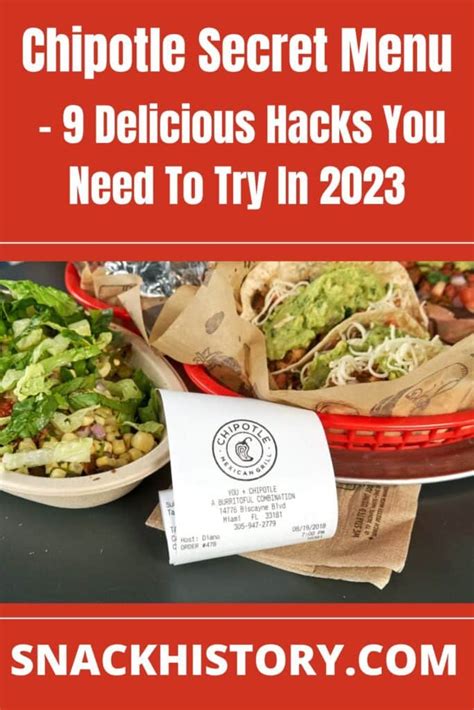 Chipotle Secret Menu - 9 Delicious Hacks You Need To Try In 2023 ...