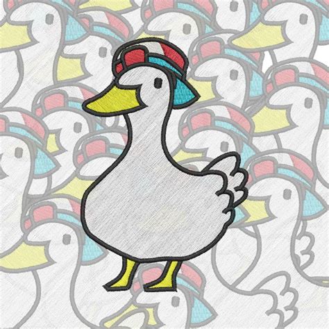 Dancing Duck Meme Embroidery Design digital File | Etsy