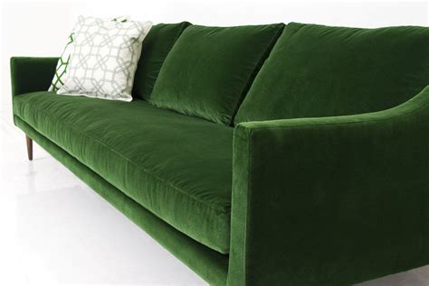 Naples Sofa in Emerald Green Velvet | Living room red, Sofa bed green ...