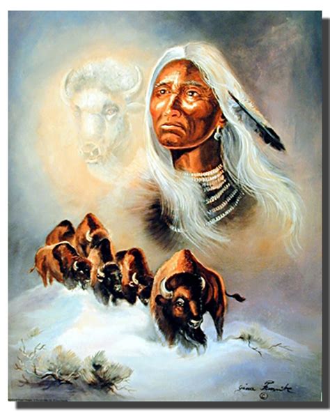 Spirit of the White Buffalo Poster | Native American Posters