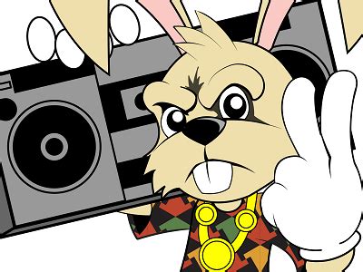 Hip Hop Bunny by Dion Johnson on Dribbble