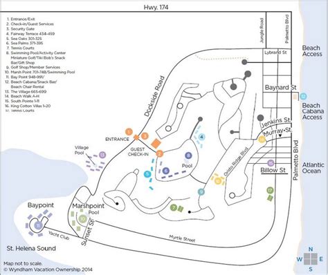 Wyndham Ocean Ridge Resort Map - Big Bus Tour Map