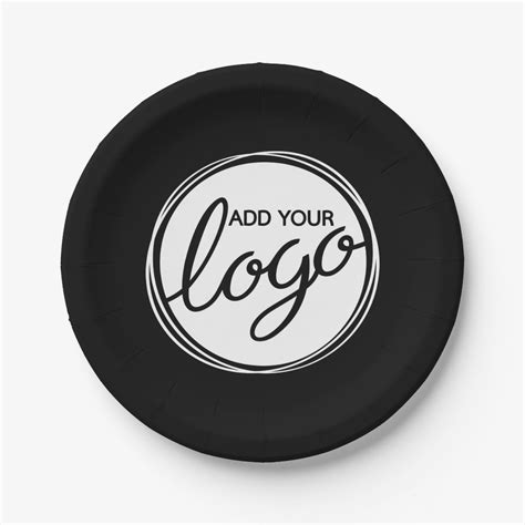 Custom Business Logo Paper Plates | Zazzle