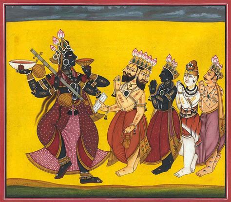 Brahma, Vishnu, Shiva and Indra Pray to Adi Devi (Tantric Devi Series)