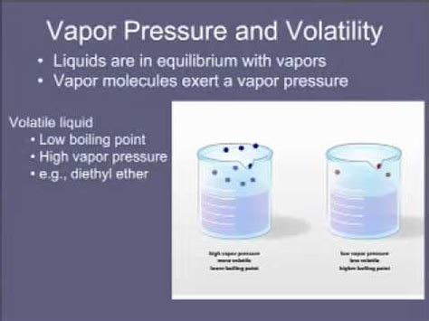 6 Vapor Pressure and Volatility - YouTube