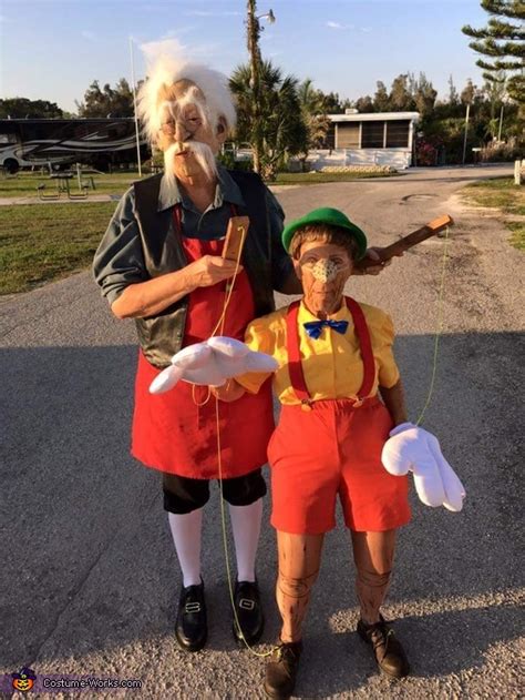 Geppetto and Pinocchio Couple Costume | DIY Costumes Under $65