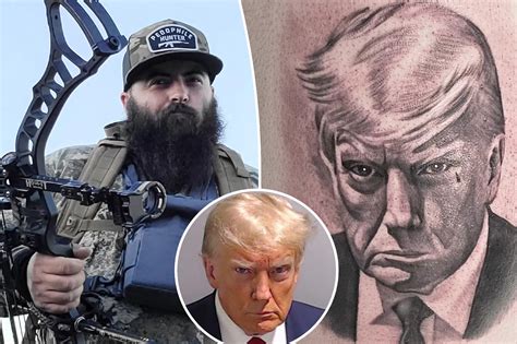 Man stuns internet with 'perfect' Donald Trump mugshot tattoo