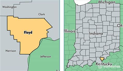 Floyd County, Indiana / Map of Floyd County, IN / Where is Floyd County?