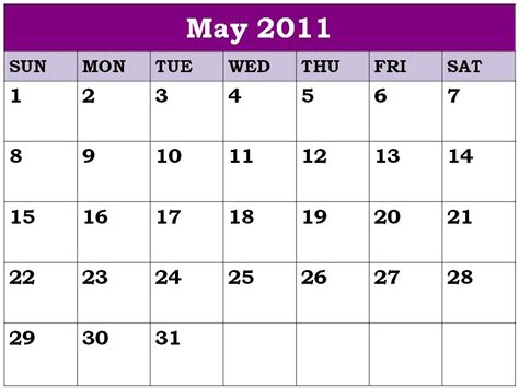 Fashion Hairstyles: blank 2011 monthly calendar printable