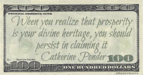 Catherine Ponder: Claiming Prosperity - Money Quotes DailyMoney Quotes ...