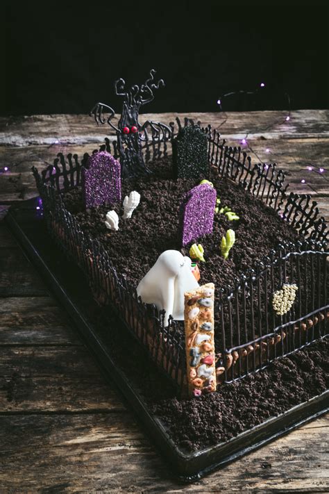 Ghost in the Graveyard Halloween Cake | THE ROAD TO HONEY