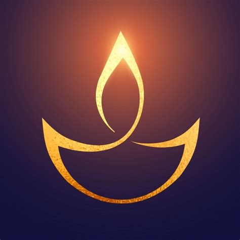 Free Vector | Golden symbol for diwali