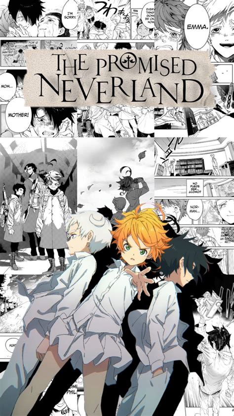 The promised neverland manga poster | Fondo de pantalla de anime, El país de nunca jamás, Fondo ...