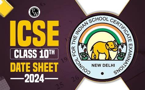 ICSE Date Sheet 2024 Released @cisce.org, Download ICSE Class 10 Date ...