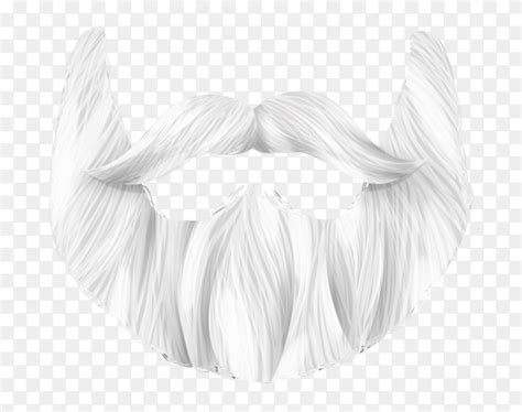 Santa Claus beard illustration on transparent background PNG - Similar PNG