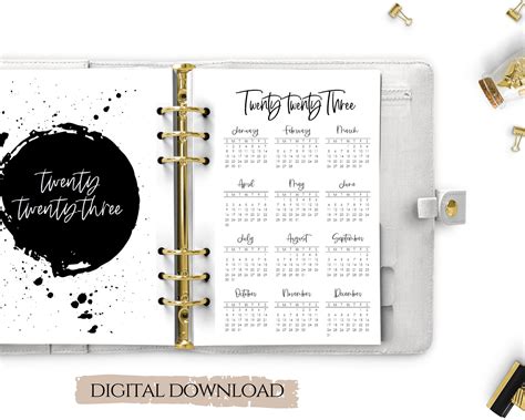 Printable 2023 Calendar 2023 Planner Cover Planner - Etsy