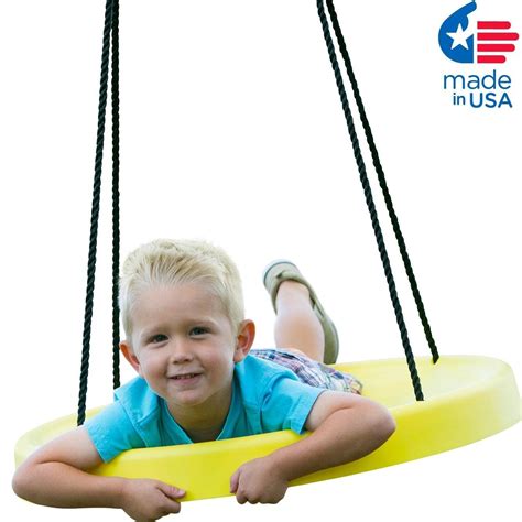 Super Spinner Swing, FUN! Safe Solid Comfortable Seat, FREE 10 ft. Tree ...